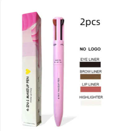 4-in-1 Cosmetic Brush – Highlight, Lip, Eye & Brow Pencil WEM Support (www.WEM.support)