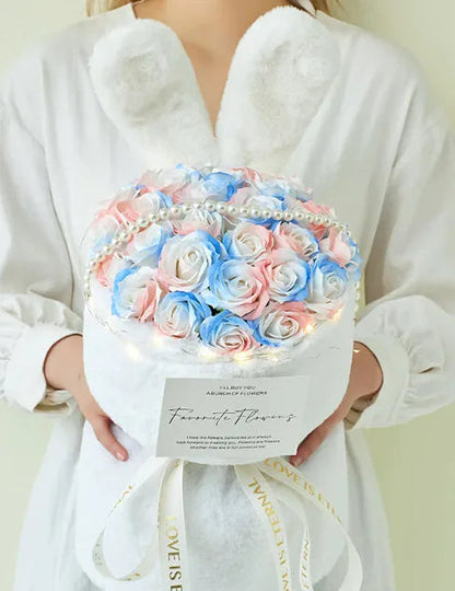 Rabbit Ears Rose Bouquet WEM Support (www.WEM.support)