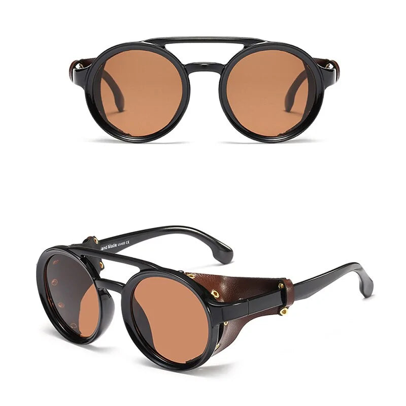 Retro Steampunk Goggles Sunglasses WEM Support (www.WEM.support)