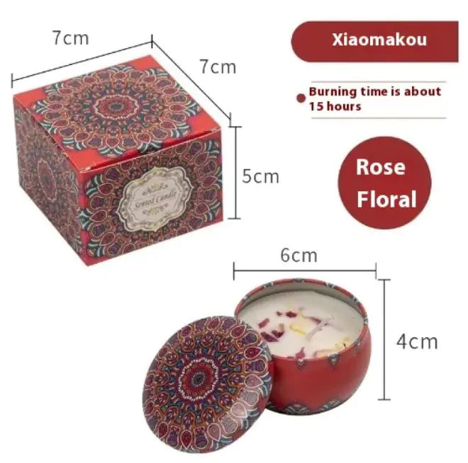 Dried Flower Fragrance Candle Flower Fragrance Incense Candle WEM Support (www.WEM.support)