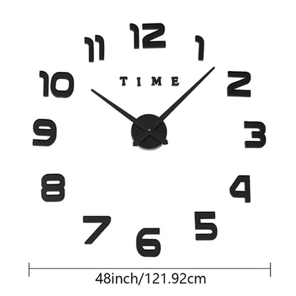 DIY 3D Frameless Wall Clock Kit