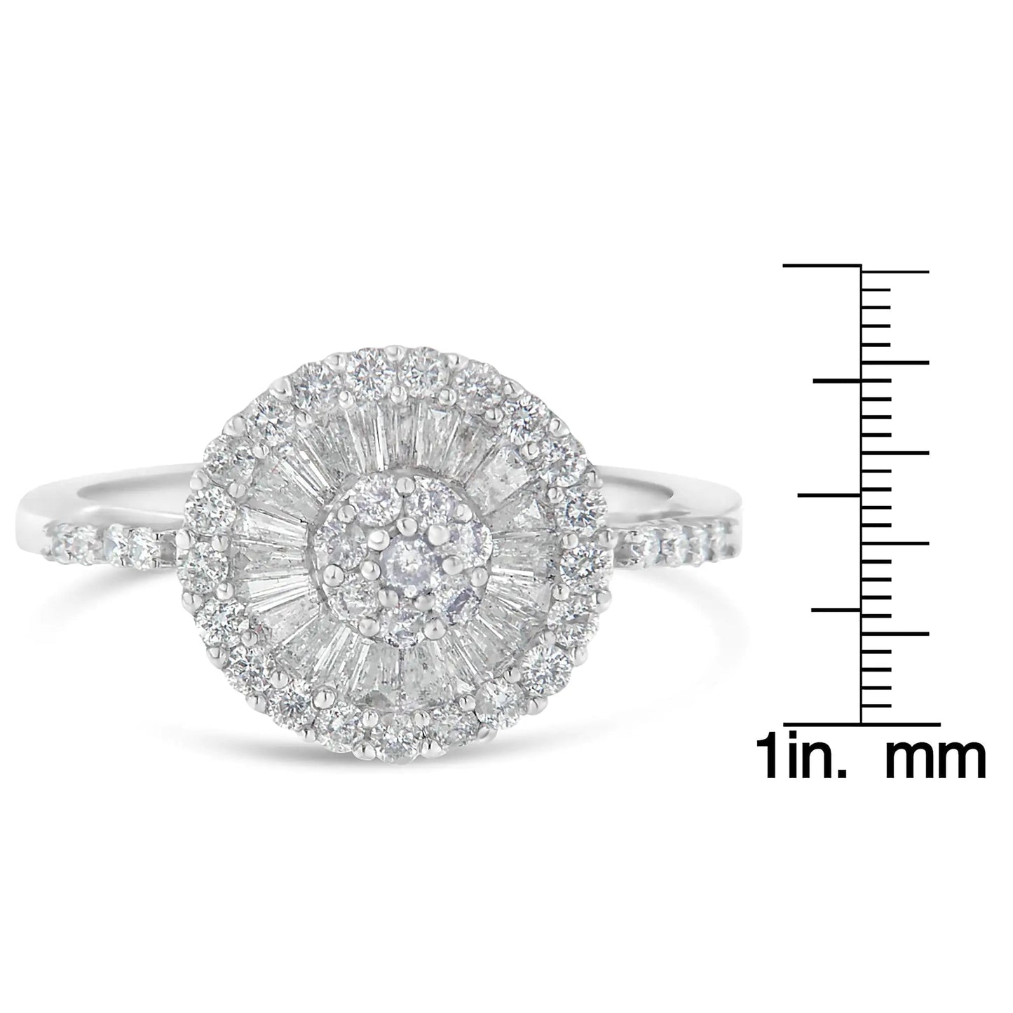10KT White Gold Diamond Cocktail Ring (1 cttw, H-I Color, SI2-I1 Clarity) WEM Support (www.WEM.support)