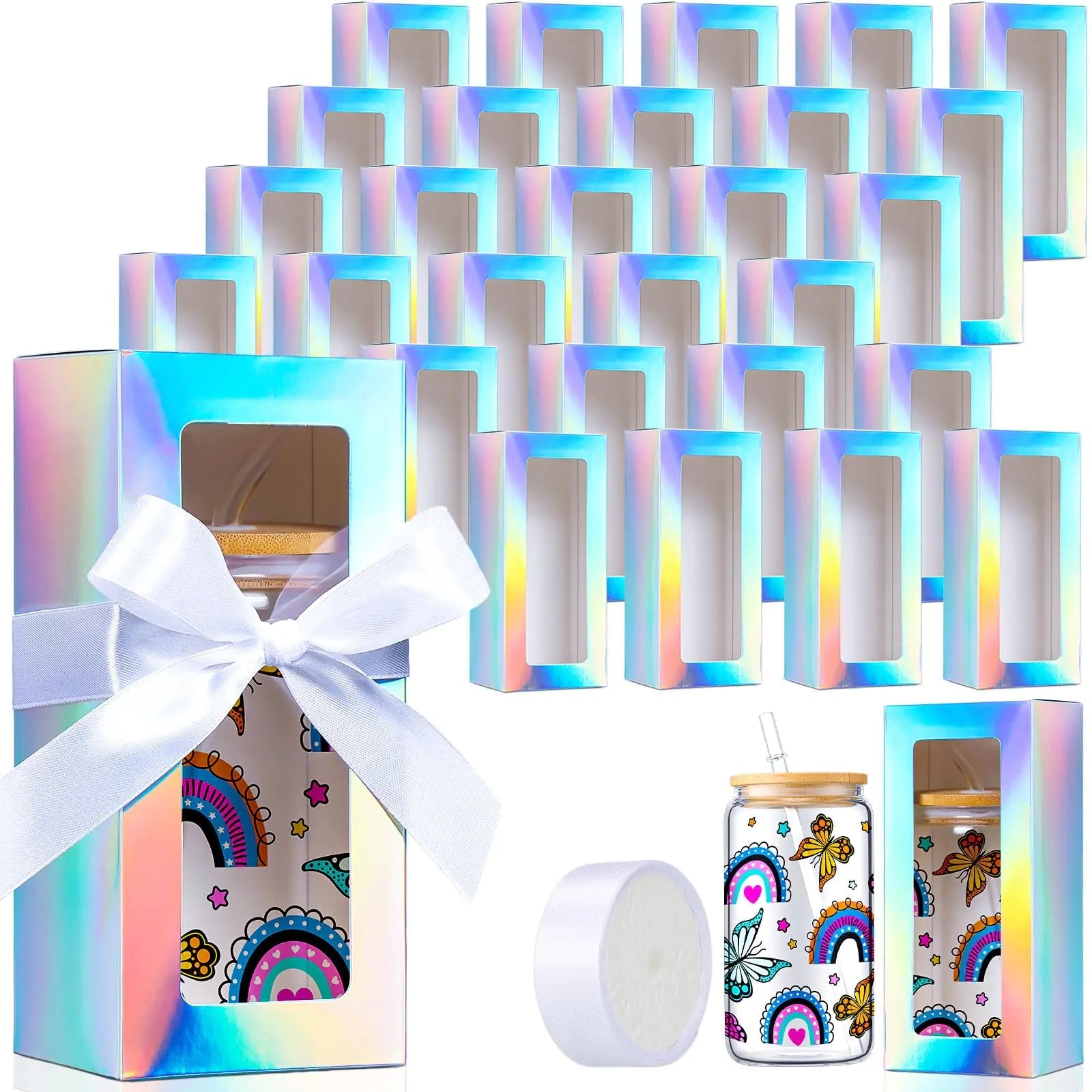 Clear GiftBox 60-Pack for Sublimation Tumblers HejK.com Marketplace LLC