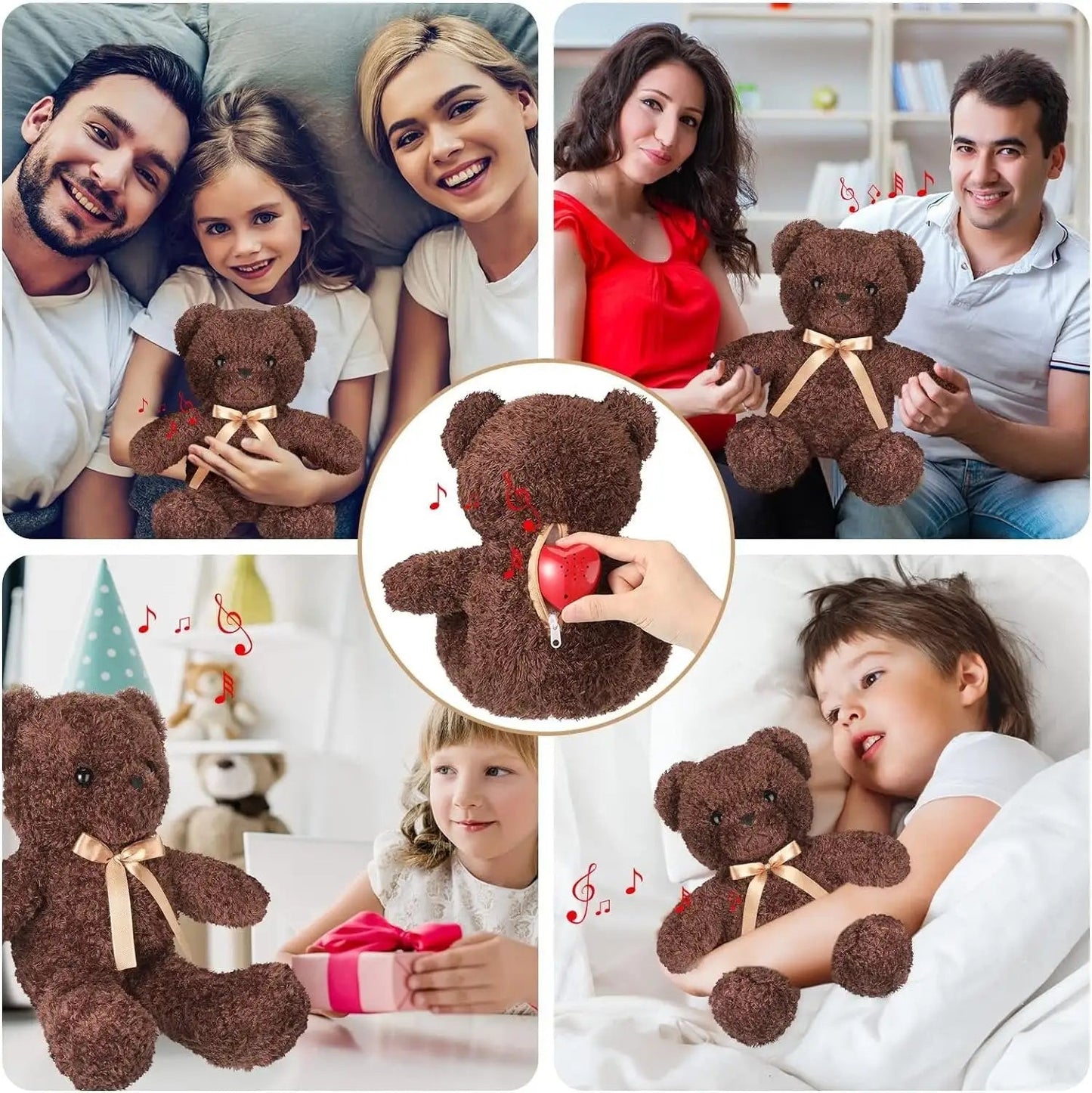 Caixa de Som Musical com Batimentos Cardíacos Simulados para Pelúcia WEM Support (www.WEM.support)