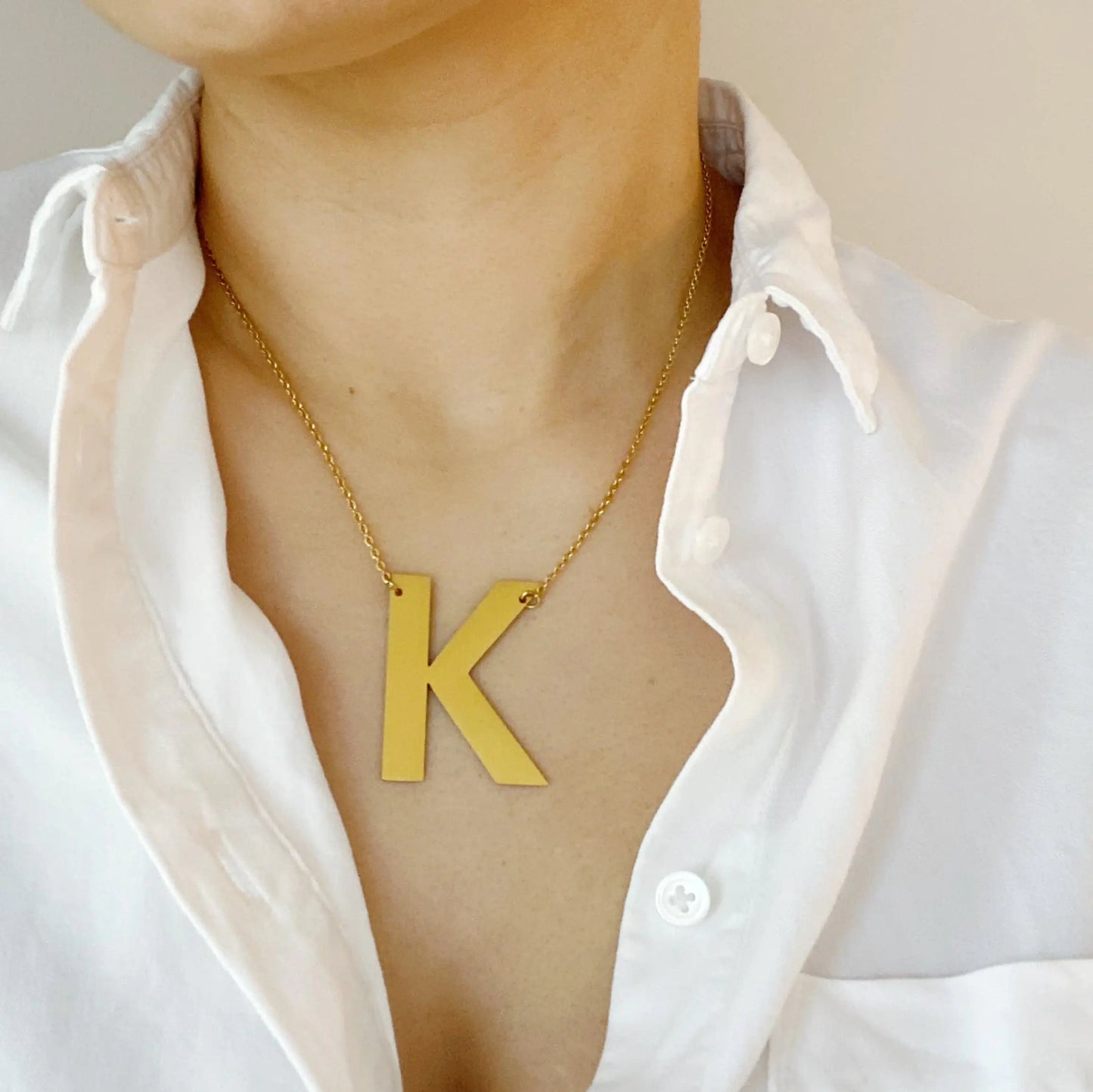 Ellison + Young: Boldly You Initial Necklace WEM Support (www.WEM.support)