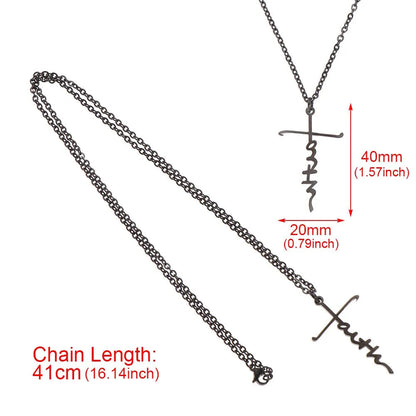 Fashion Faith Stainless Steel Pendant WEM Support (www.WEM.support)
