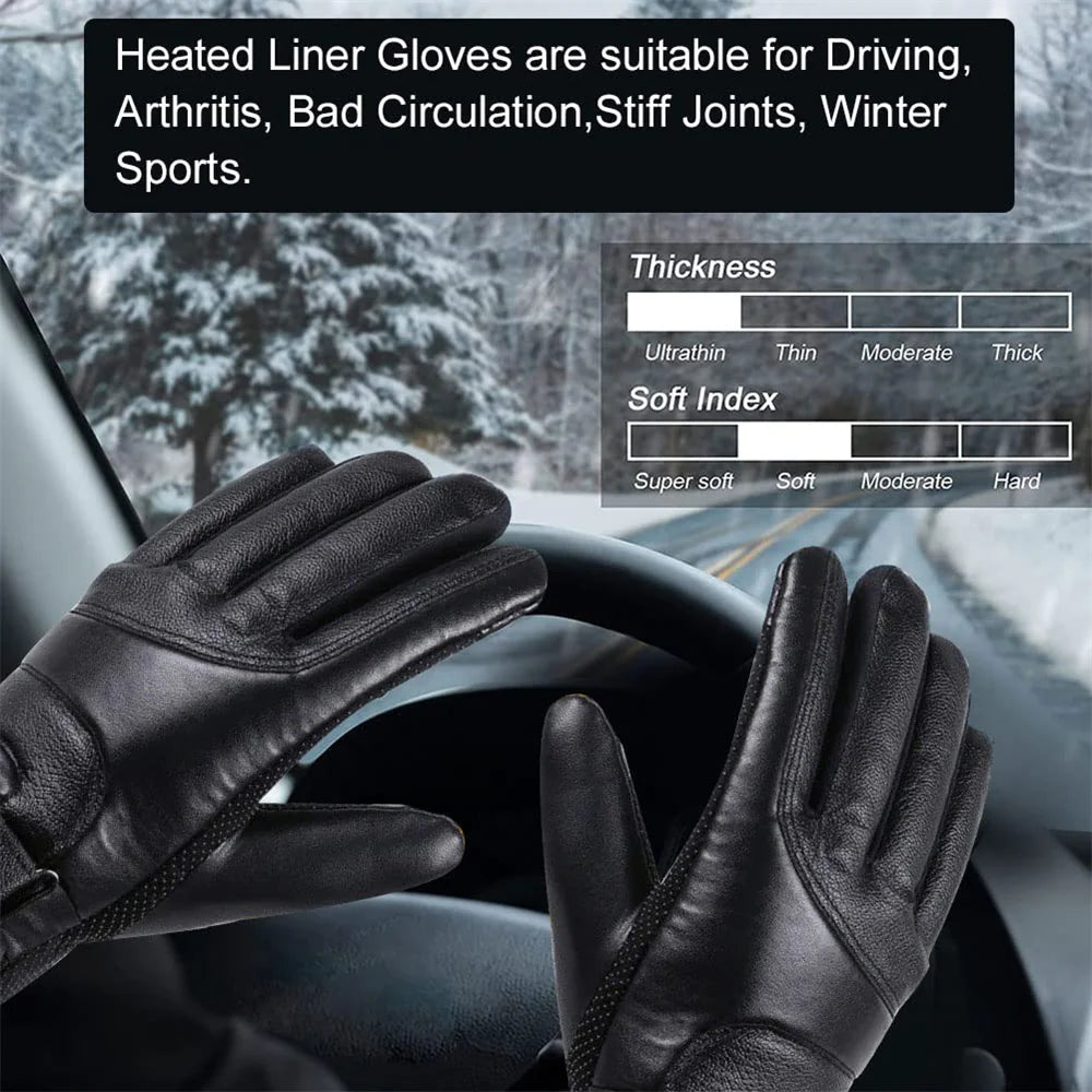 Electric USB Heated Gloves Winter Warming Thermal Ski Snow Hand Warm Windproof WEM Support (www.WEM.support)