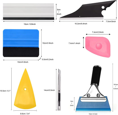 29 PCS Window Tint Tools Kit Car Auto Film Tinting Scraper Squeegee Installation WEM Support (www.WEM.support)