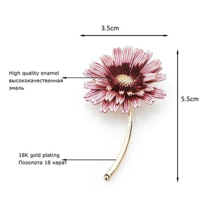 Pink Flower Brooch WEM Support (www.WEM.support)