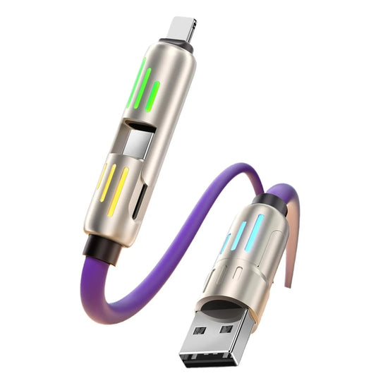Car Multifunction 240W Four-in-one Data Cable WEM Support (www.WEM.support)