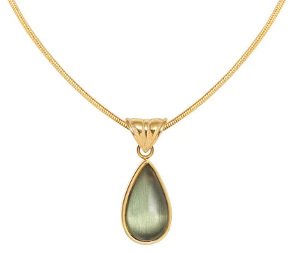 Blue Ocean Water Drop Necklace WEM Support (www.WEM.support)