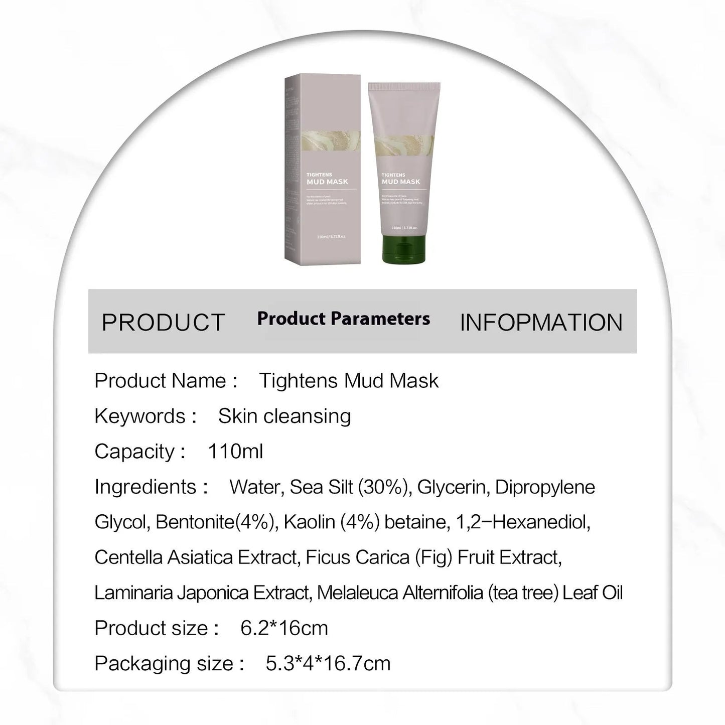 Facial Cleaning Mud Mask HejK.com