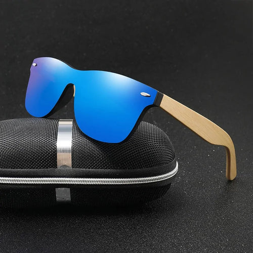 Bamboo Wood HD Polarized Sunglasses WEM Support (www.WEM.support)