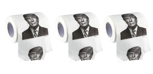 Pacote com 3 Rolos de Papel Higiênico Trump HejK.com