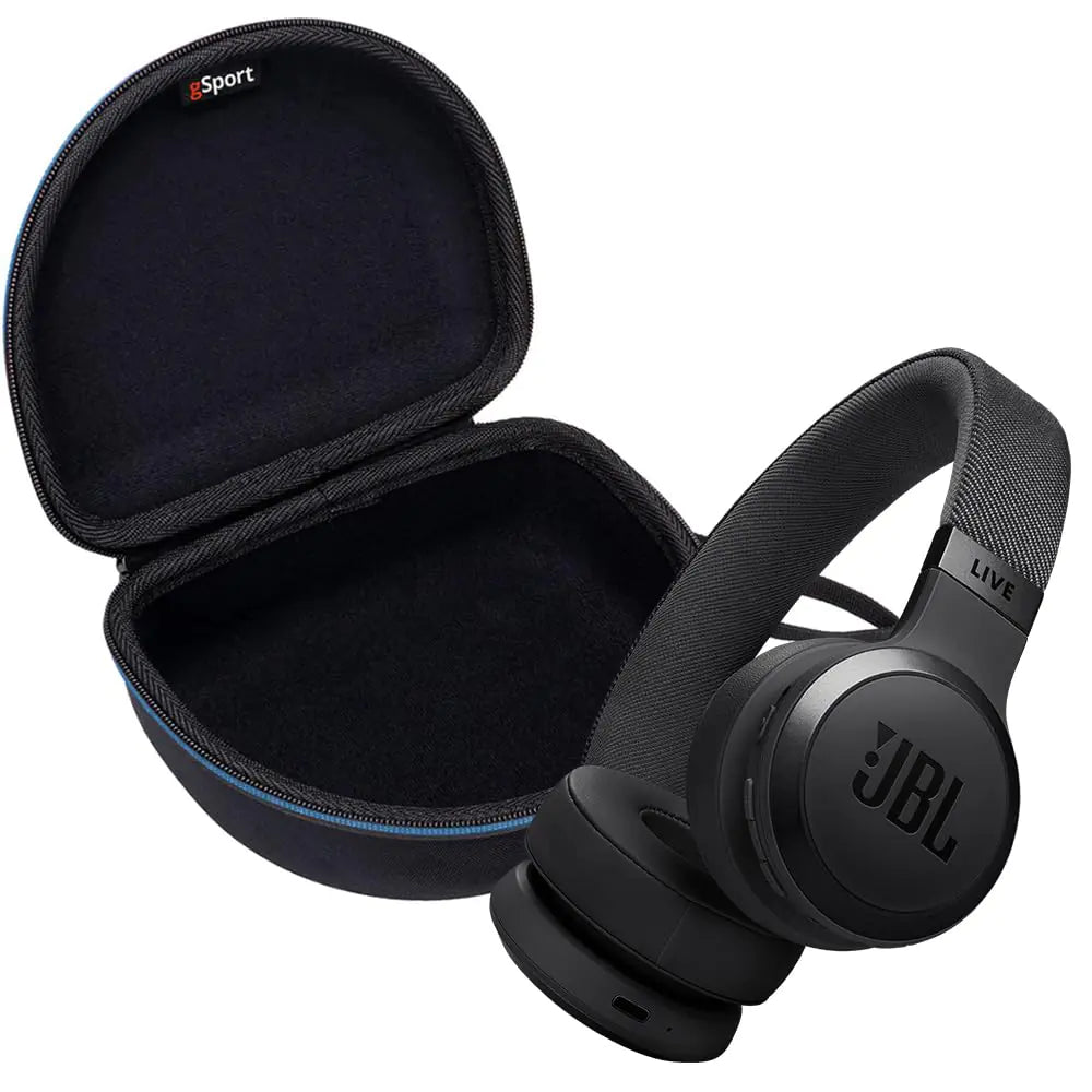 Paquete de Auriculares Inalámbricos JBL Live 670NC con Cancelación de Ruido y Estuche EVA de gSport (Negro) HejK.com