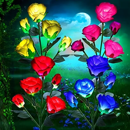 Rosas Solares de Jardim que Mudam de Cor