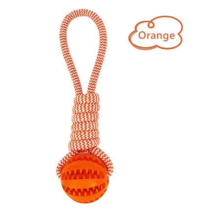 Pet Ball Toy with Rope Rubber