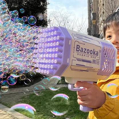Automatic Soap Bubble Gun Rocket 69 Holes WEM Support (www.WEM.support)