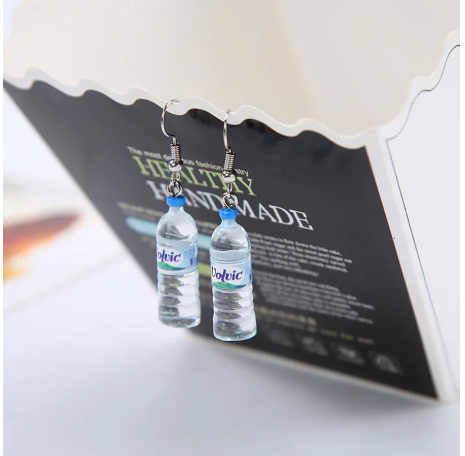 Mineral Water Bottle Earrings WEM Support (www.WEM.support)