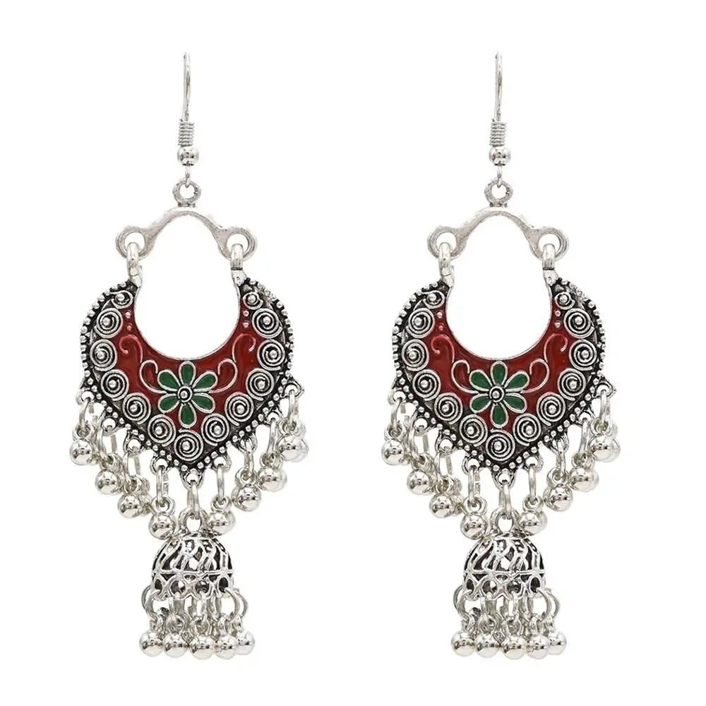 Egypt Vintage Silver Alloy Earrings for Women WEM Support (www.WEM.support)