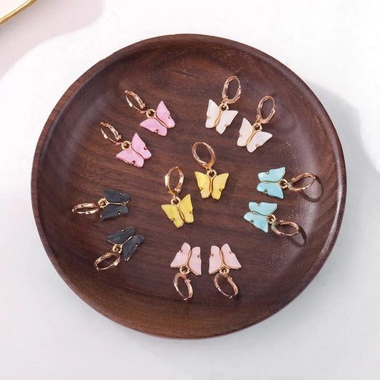 New Fashion Small Butterfly Drop Earrings For Women WEM Support (www.WEM.support)