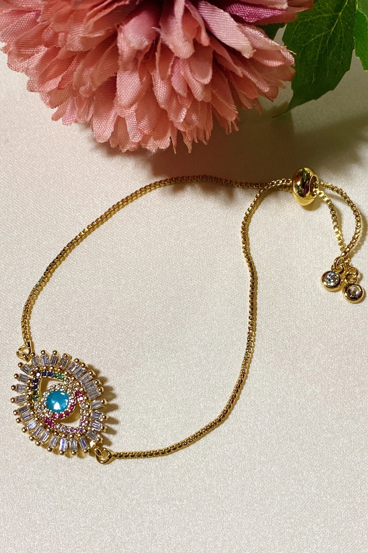 Crystal Eye Slide Bracelet WEM Support (www.WEM.support)