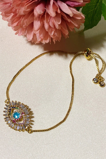 Crystal Eye Slide Bracelet WEM Support (www.WEM.support)