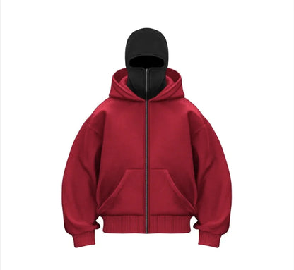 Fleece-Lined Dual Hood Sweatshirt