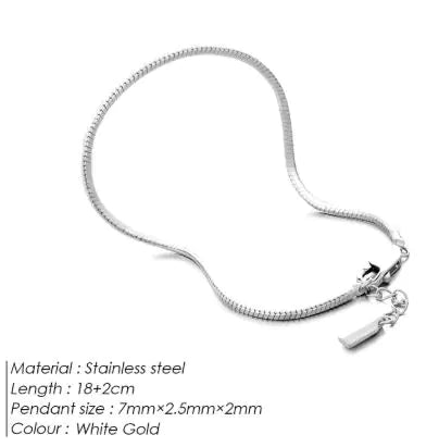 Stainless Steel Octagonal Snake Bone Bracelet