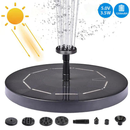 Solar Water Mercury Garden Miniature Floating Fountain WEM Support (www.WEM.support)