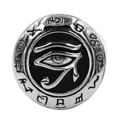 Egyptian Amulet Ring Stainless Steel WEM Support (www.WEM.support)