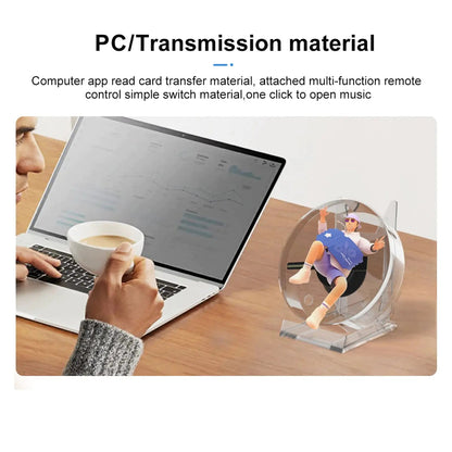 Projetor Holográfico 3D com Função de Player Musical WEM Support (www.WEM.support)