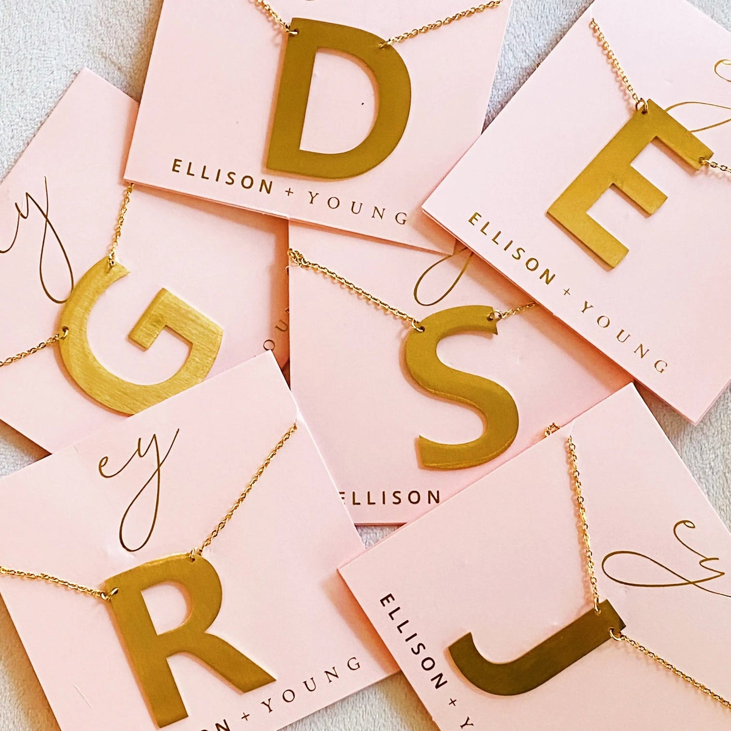 Ellison + Young: Boldly You Initial Necklace WEM Support (www.WEM.support)