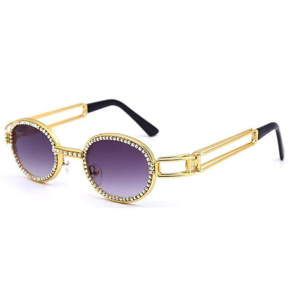 Diamond-Studded Steampunk Sunglasses WEM Support (www.WEM.support)