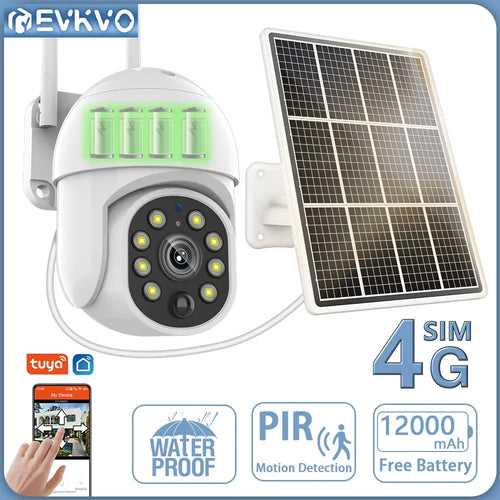 4G Solar Surveillance Camera Waterproof WEM Support (www.WEM.support)