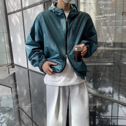 Sports Jacket Loose Hooded Fashion Men's Long Sleeve WEM Support (www.WEM.support)