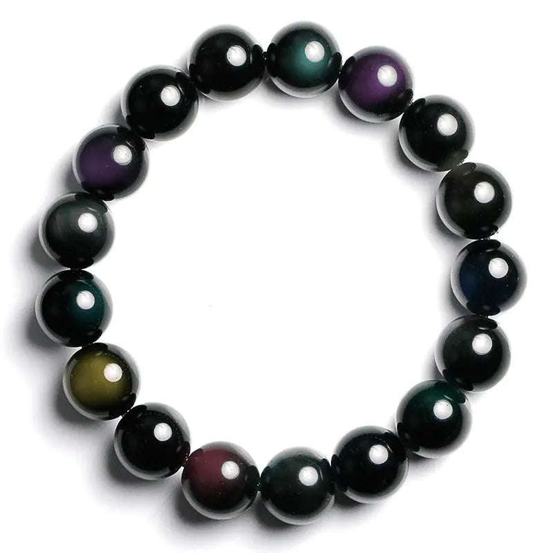 Rainbow Eye Obsidian PI Xiu Couples Bracelet
