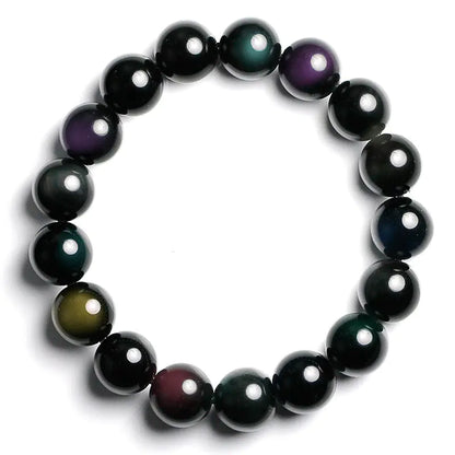 Rainbow Eye Obsidian PI Xiu Couples Bracelet