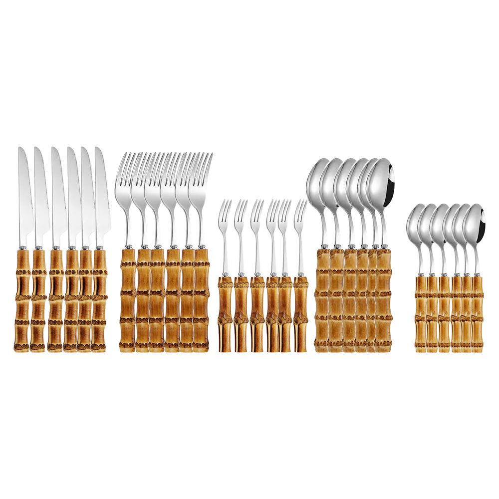 Bamboo Handle Steak Knife HejK.com Marketplace LLC