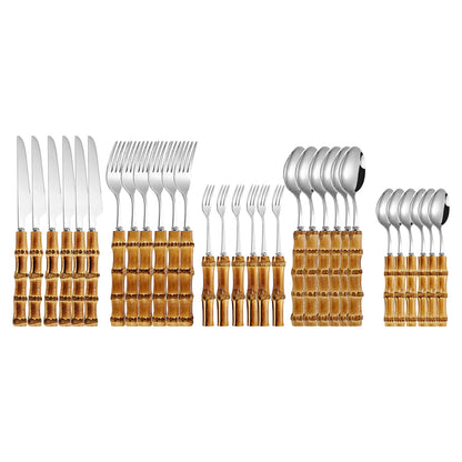 Bamboo Handle Steak Knife HejK.com Marketplace LLC