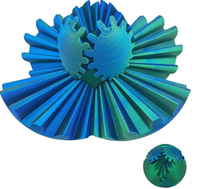 Bola de Engrenagem de Impressão 3D Rotatória