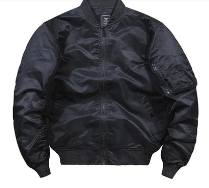 Solid Men's Autumn and Winter Bomber Jacket WEM Support (www.WEM.support)
