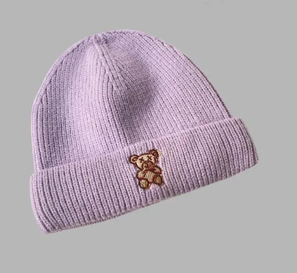 All-Match Bear Knit Hat