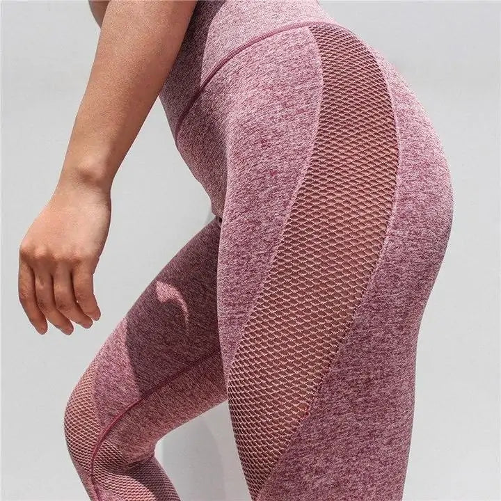 Bauchkontrolle Mesh Push Up Capri Leggings WEM Support (www.WEM.support)