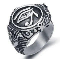 Egyptian Eye of Horus Rings WEM Support (www.WEM.support)