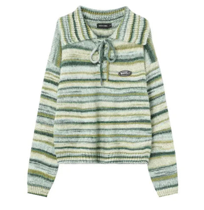 Ombre Lace-Up Sweater HejK.com Marketplace LLC