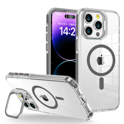 LUHOURI Magnetic for iPhone 13 Pro Max Case with Built-in Kickstand,Screen Protector Included,[Compatible with Magsafe],Slim Fit Shockproof Crystal Cover iPhone 13 Pro Max 6.7" Phone Case Clear Blue HejK.com