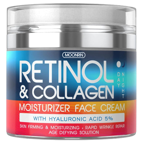 Retinol Cream for Face Collagen Retinol Moisturizer with Hyaluronic Acid 1.8 Oz WEM Support (www.WEM.support)