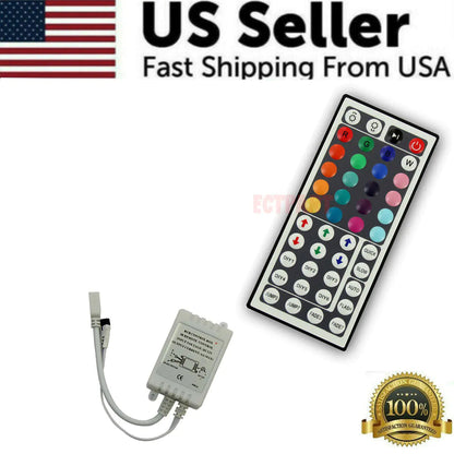 32FT LED Strip Lights Remote Control Bedroom Waterproof for Indoor Outdoor Use WEM Support (www.WEM.support)