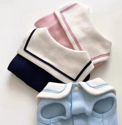 Sailor Collar Vest Thin Pet Clothing HejK.com Marketplace LLC